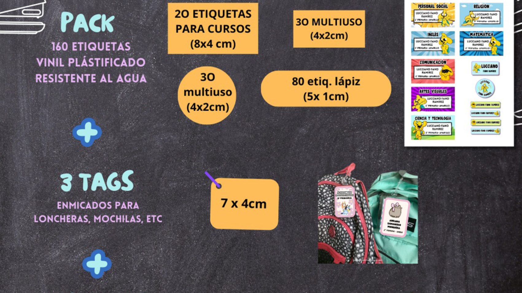 VENTAS - ETIQUETAS ESCOLARES